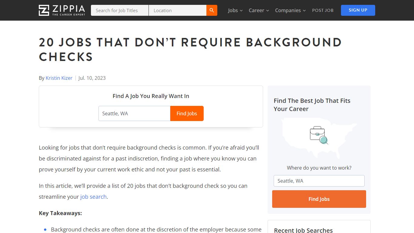 20 Jobs That Don’t Require Background Checks - Zippia