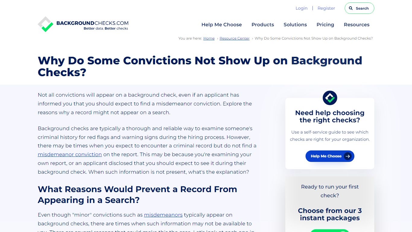 Why Do Some Convictions Not Show Up on Background Checks?